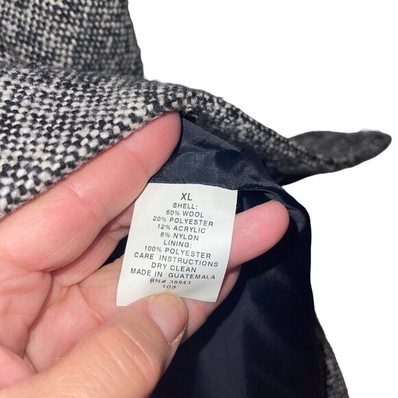 Mac Mackintosh New England Womens Jacket Size XL Gray Tweed Cape Classic - Picture 5 of 10